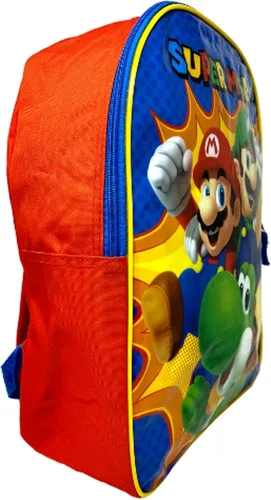 Vista 3 de Accessory Innovations Super Mario - Mochila de 15 pulgadas con frente liso, color azul