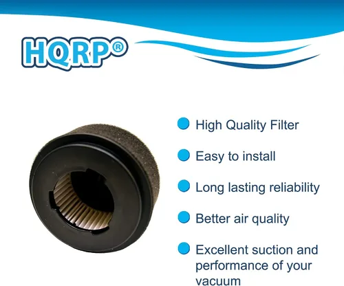 Vista 3 de HQRP Juego de 2 filtros circulares H12 compatibles con aspiradora Bissell PowerForce Compact 23T7V, 23T75, 23T76, 23T78, 23T7L, 23T7M, 23T7N, 23T7R