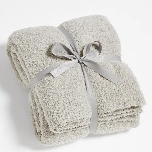 Vista 19 de CYMULA Manta de Punto Súper Suave Tamaño Throw Beige - Ligera Afelpada Esponjosa Mullida Cálida Acogedora Mantas y Throws para Sofá Cama Uso