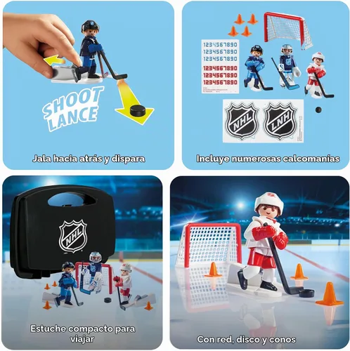 Vista 4 de Playmobil Estuche de transporte NHL Shootout