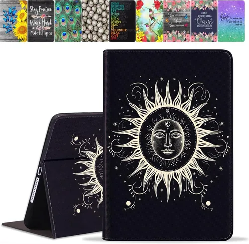 Vista 16 de Funda para Samsung Galaxy Tab A8 de 10.5 pulgadas (SM-X200/X205/X207), funda de piel sintética premium con función de encendido automático