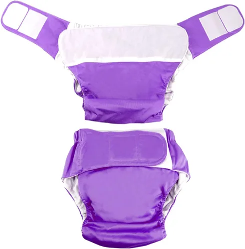 Vista 8 de FERCAISH Pañal de tela reutilizable para adultos, lavable e impermeable, protección contra la incontinencia de ancianos, ropa interior con máxima
