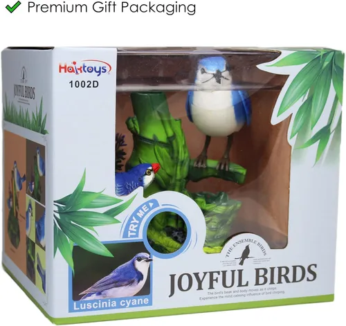 Vista 4 de Haktoys funciona con pilas, pájaros que cantan, Parent