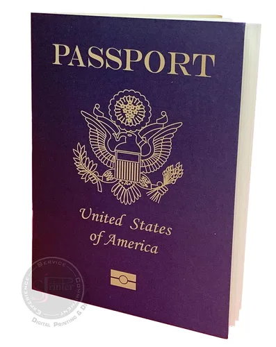 Vista 4 de Pasaportes en blanco de imitación, para proyectos escolares, recuerdos de fiestas, juguete de avión, diario de viajes, geografía, estudio social