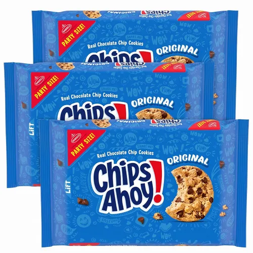 Vista 55 de NABISCO CHIPS AHOY! CHIPS AHOY! Galletas Originales de Chips de Chocolate, Tamaño para Fiestas, 25.3 oz