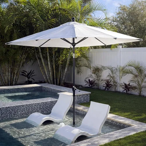 Vista 34 de PURPLE LEAF - Sombrilla de patio rectangular de 6' x 4', sombrilla de mesa para exteriores con marco de aluminio, sombrilla de mercado, sombrilla