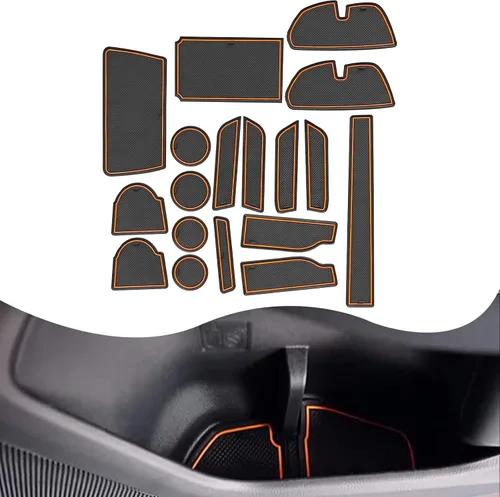 Vista 8 de YEE PIN Para Subaru Crosstrek STARLINK 2024 Tapete de consola Crosstrek Guantera Crosstrek 2024 Crosstrek Cup Mats 2024 STARLINK Inserts Liners