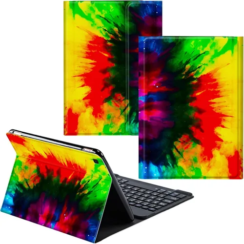 Vista 94 de Funda para Samsung Galaxy Tab S6 Lite 2022/2020 Teclado Inalámbrico Desmontable y Cubierta De Soporte De Cuero PU Funda Protectora Para Samsung