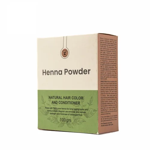 Vista 2 de Polvo de henna para el cabello Polvo de hojas de henna 100% naturales y herbales Solución orgánica para teñir el cabello gris Mujeres