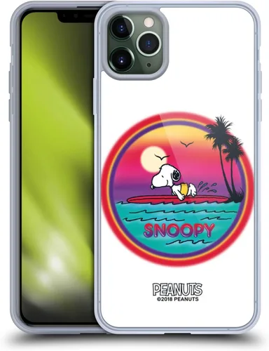Vista 107 de Head Case Designs Funda de gel con licencia oficial de Peanuts Beach Surf Snoopy Boardwalk Airbrush [protección de grado militar] compatible