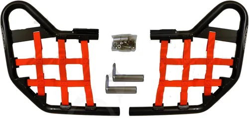 Vista 2 de TRX 450R (2004-2009) Barras Nerf estándar - Compatible con Honda - Negro con red negra