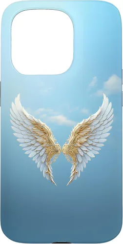 Vista 13 de Funda para iPhone 13 Heavenly Golden Angel Wings