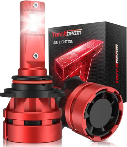 Vista 12 de Torchbeam T2 H4/9003 Bombillas de haz alto/bajo, 45,000 lm 6500 K ultra blanco, bombillas H4 mini tamaño 1:1, ventilador de enfriamiento de 12,000
