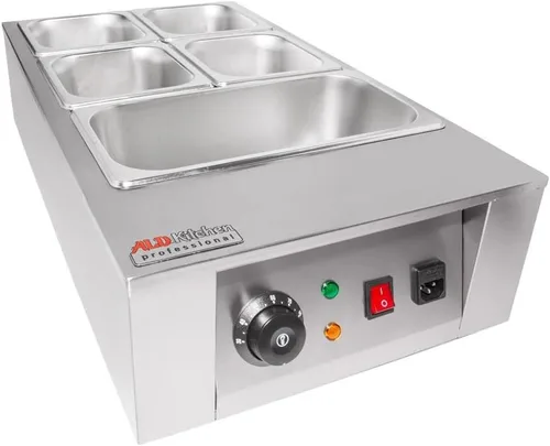 Vista 7 de ALDKitchen Máquina de fusión de chocolate Acero inoxidable Fondue de chocolate (5 tanques)