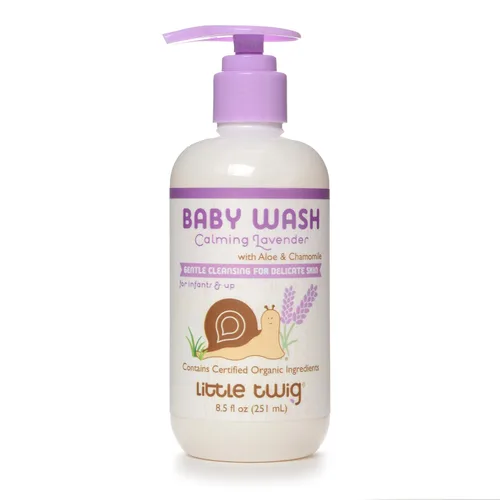 Vista 7 de Little Twig Baby Wash, fórmula natural derivada de plantas, granada de bayas, 8.5 onzas líquidas