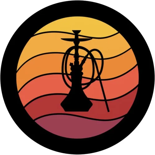 Vista 3 de Shisha Retro Sunset Shisha Bar PopSockets Swappable PopGrip