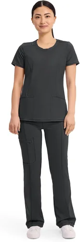 Vista 6 de Cherokee Infinity - Camiseta médica con cuello redondo y 3 bolsillos para Negro