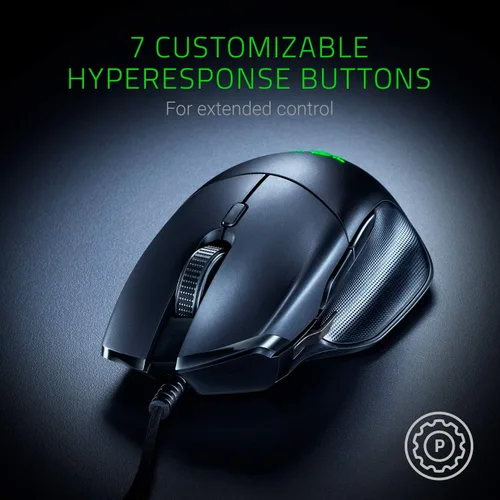 Vista 5 de Razer Basilisk Essential Mouse para juegos sensor óptico de 6400 DPI - Iluminación Chroma RGB - 7 botones programables - Interruptores mecánicos