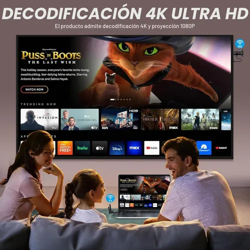 Vista 6 de Transmisor y receptor HDMI inalámbricos, 164.0 ft/165 pies, Plug and Play, hasta 8 RXs