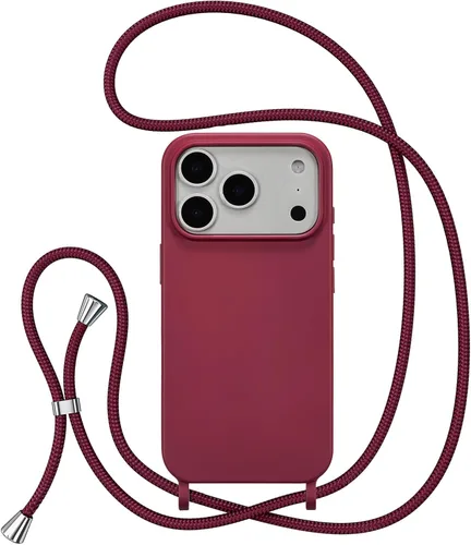 Vista 9 de ZTOFERA Funda para iPhone Air con correa, funda cruzada para teléfono con cordón ajustable para el cuello en los hombros, silicona suave a prueba