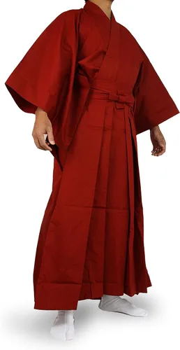 Vista 4 de Edoten Japonés Samurai Hakama Uniforme Ropa tradicional japonesa Kimono RD × RD S