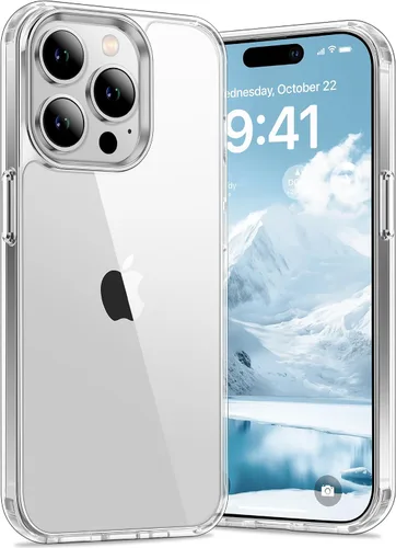 Vista 48 de Vakoo Funda transparente para iPhone 11 Pro Max, antiamarilleo, color negro