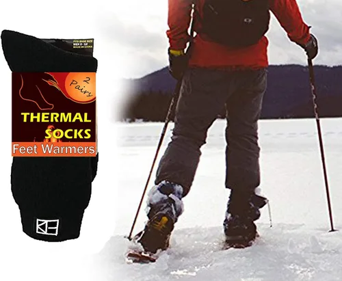 Vista 2 de Everdano Feet Warmers Cold Weather Insulated Thermal Socks, Pack of 2
