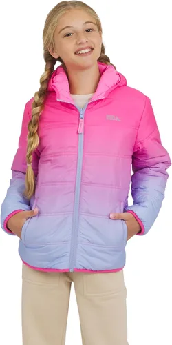Vista 10 de Eddie Bauer Deer Harbor - Chaqueta acolchada reversible con forro de piel sintética para niñas Rubor