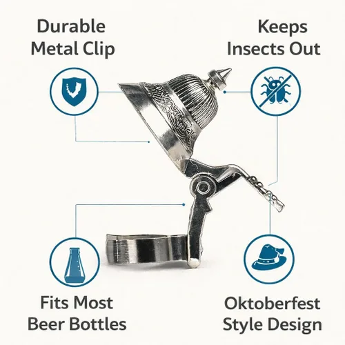 Vista 8 de Oktoberfest Party Favor Beer Bottle Stein Tapa
