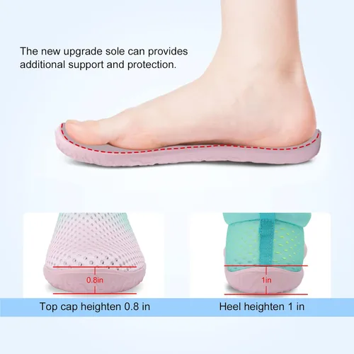 Vista 5 de XIHALOOK Zapatos de agua para mujeres y hombres de secado rápido con cordón para playa, natación, piscina, surf, deportes acuáticos