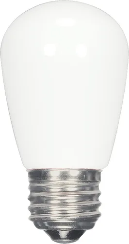 Vista 15 de Satco S9176 LED T6 Frost 2700K Bombilla base de candelabro, 0.8W