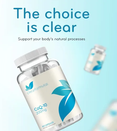 Vista 8 de Clear Formulas Absorción Rápida CoQ10 200mg - Coenzima Q10 200mg Potente antioxidante para la energía cardíaca y el envejecimiento - Cápsulas