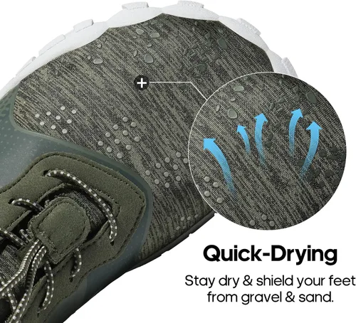 Vista 2 de NORTIV 8 Zapatos de agua para hombre, descalzos, atléticos, ligeros, deportivos, zapatos acuáticos, para natación, al aire libre, pesca, senderismo