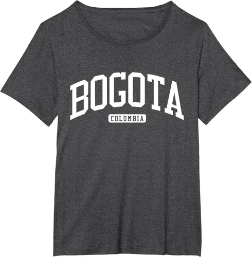 Vista 31 de Camiseta estilo universitario de Bogotá Colombia, Negro