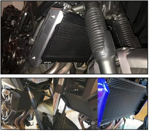Vista 6 de Radiator Grille Guard Motorcycle Accessories CNC for Yam&aha FZ07 FZ 07 FZ-07 2018 2019 2020 2021 CNC Aluminum Radiator Grille Guard Cover FZ07