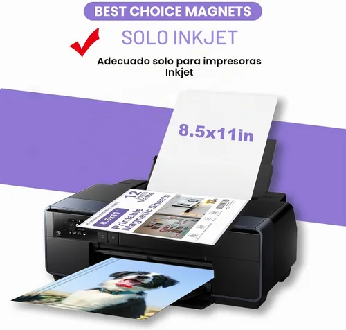 Vista 3 de BEST CHOICE MAGNETS 12 hojas magnéticas imprimibles de 8.5 x 11 pulgadas