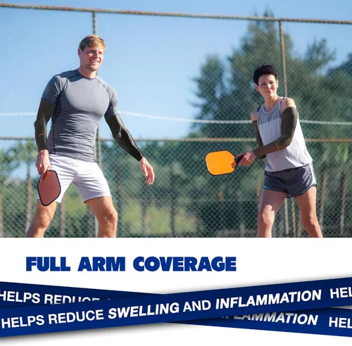 Vista 4 de ARMORAY - Mangas de brazo para hombres o mujeres para cubrir tatuajes de enfriamiento, para practicar deportes, básquetbol, golf, fútbol