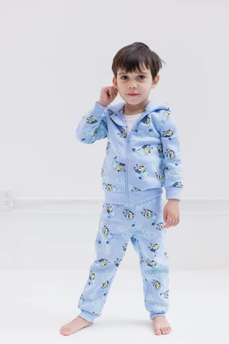 Vista 6 de Bluey Conjunto de sudadera con capucha y cremallera de forro polar para niños pequeños y grandes