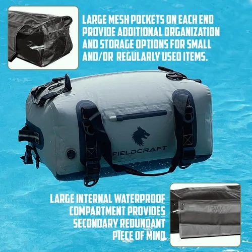 Vista 9 de Bolsa de lona impermeable SEA WOLF, Negro -, Bolsa de lona impermeable