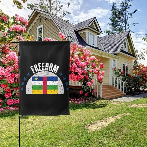 Vista 5 de The Central African Republic Flag And Freedom Garden Flag 12.5"x18" Inch Double Sided Garden Flags Home Lawn Outdoor Decor Flags Party Banner