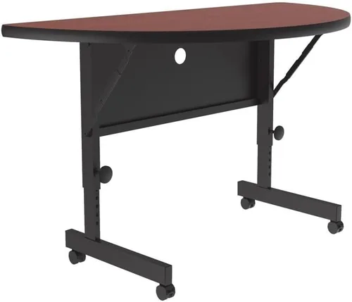 Vista 6 de Correll Deluxe (HPL) Mesa de oficina abatible, 24 x 48 pulgadas, cereza