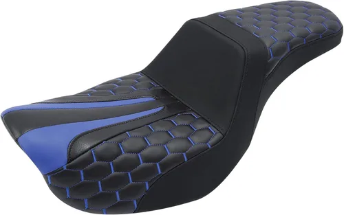 Vista 21 de C.C. RIDER Asiento para Conductor y Pasajero Asiento de Elevación Compatible con Harley Dyna Street Bob FXDB Low Rider FXDL/FXDLS Super Glide Custom