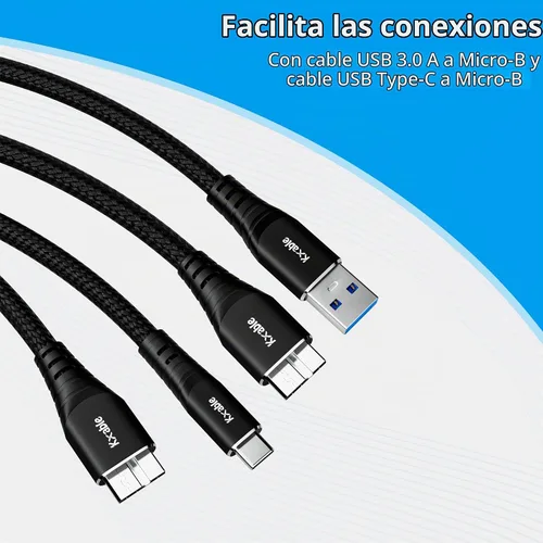 Vista 4 de Lector de tarjetas SD 7 en 1, Kxable USB 3.0 lector de tarjetas de memoria/escritor de 5 Gbps, para SD/Micro SD/MS/CF/MMC/XD/SDHC/SDXC, lector