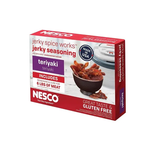 Vista 2 de Nesco BJG-6, Jerky Spice Works, sabor a pimienta agrietada y ajo, juego de 6 piezas