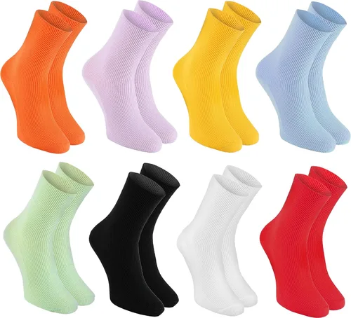Vista 8 de Rainbow Socks - Calcetines elásticos de algodón DIABÉTICOS para pies caídos para hombres y mujeres