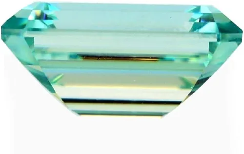 Vista 4 de ERAA JEWEL Moissanita suelta de 2.00 quilates, piedra de moissanita de color azul, claridad VVS1, piedra preciosa brillante de corte esmeralda