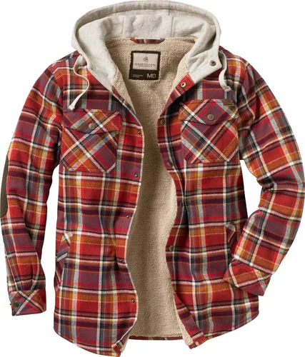 Vista 4 de Legendary Whitetails Chaqueta tipo camisa de franela con capucha y forro bereber para hombre