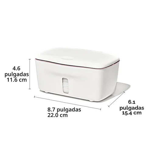 Vista 5 de OXO Tot Dispensador de toallitas Perfect Pull - Blossom