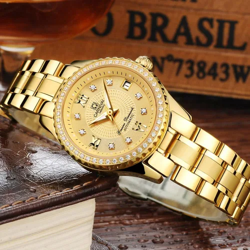 Vista 7 de TEINTOP Carnival - Reloj mecánico automático para hombre y mujer, juego de 2