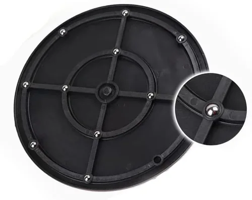 Vista 5 de Soporte giratorio resistente con rodamientos de bolas de acero – Lazy Susan - Tocadiscos de pintura en aerosol para monitores de pantalla plana